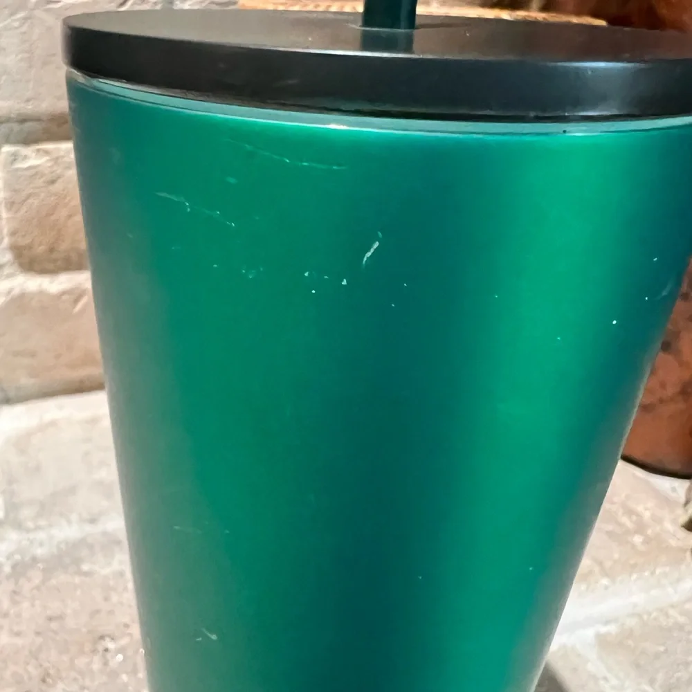 New~ Starbucks Green Soft Touch Stainless-Steel Cold Cup - 24 fl oz
